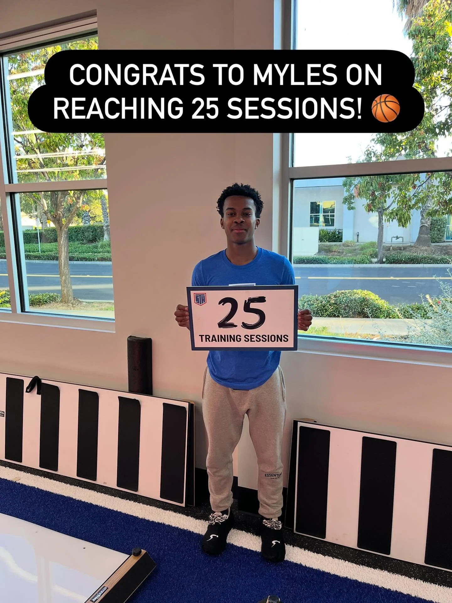 🎉 25 Sessions for Myles! 🎉 Myles is a basketball player in our sports performance program 🏀