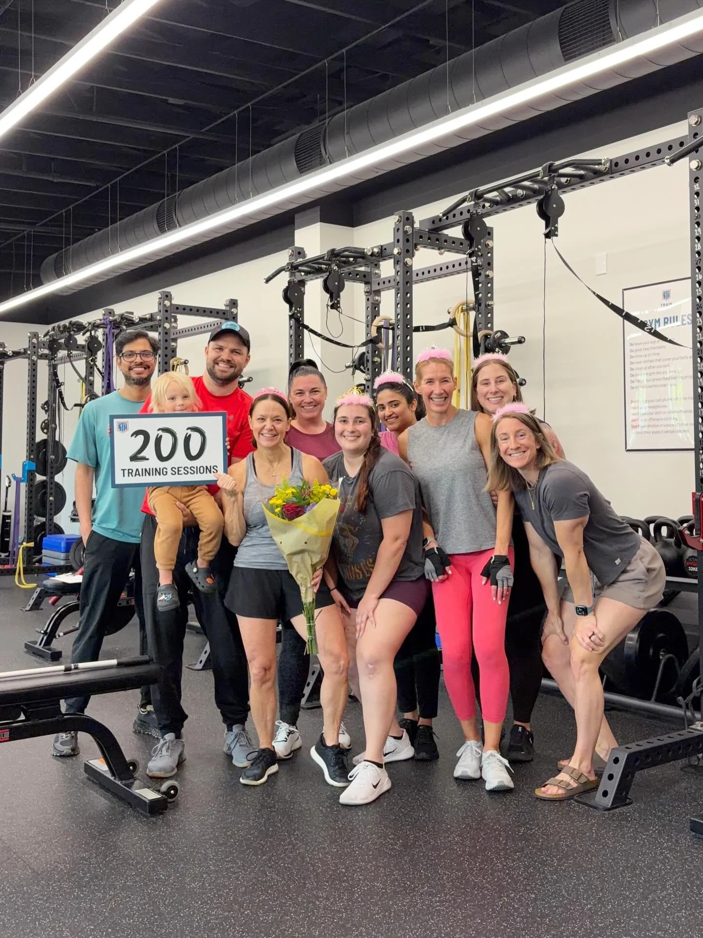 We had a princess party (highly recommend) to celebrate Tracy&rsquo;s 200th training session! Tracy is an OG member from our garage gym, so she&rsquo;s probably beyond 300 training sessions at this point 😎 It&rsquo;s moments like these that remind u