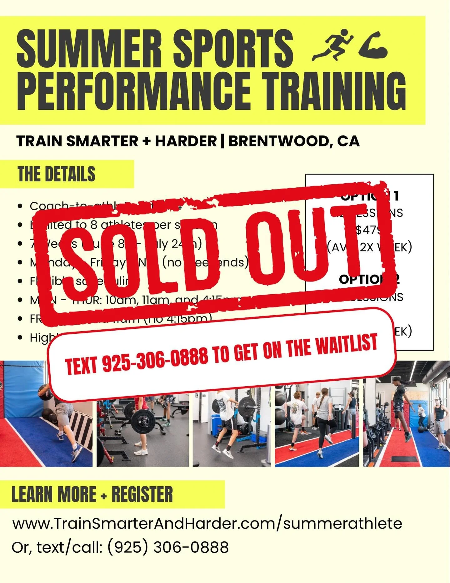 Our 2026 Summer Athlete program is officially on a waitlist 💪 We have 40 athletes ready to improve their speed, power, and strength so they can be AVAILABLE and COMPETITIVE in their sport. If you&rsquo;re interested in enrolling your athlete, text u