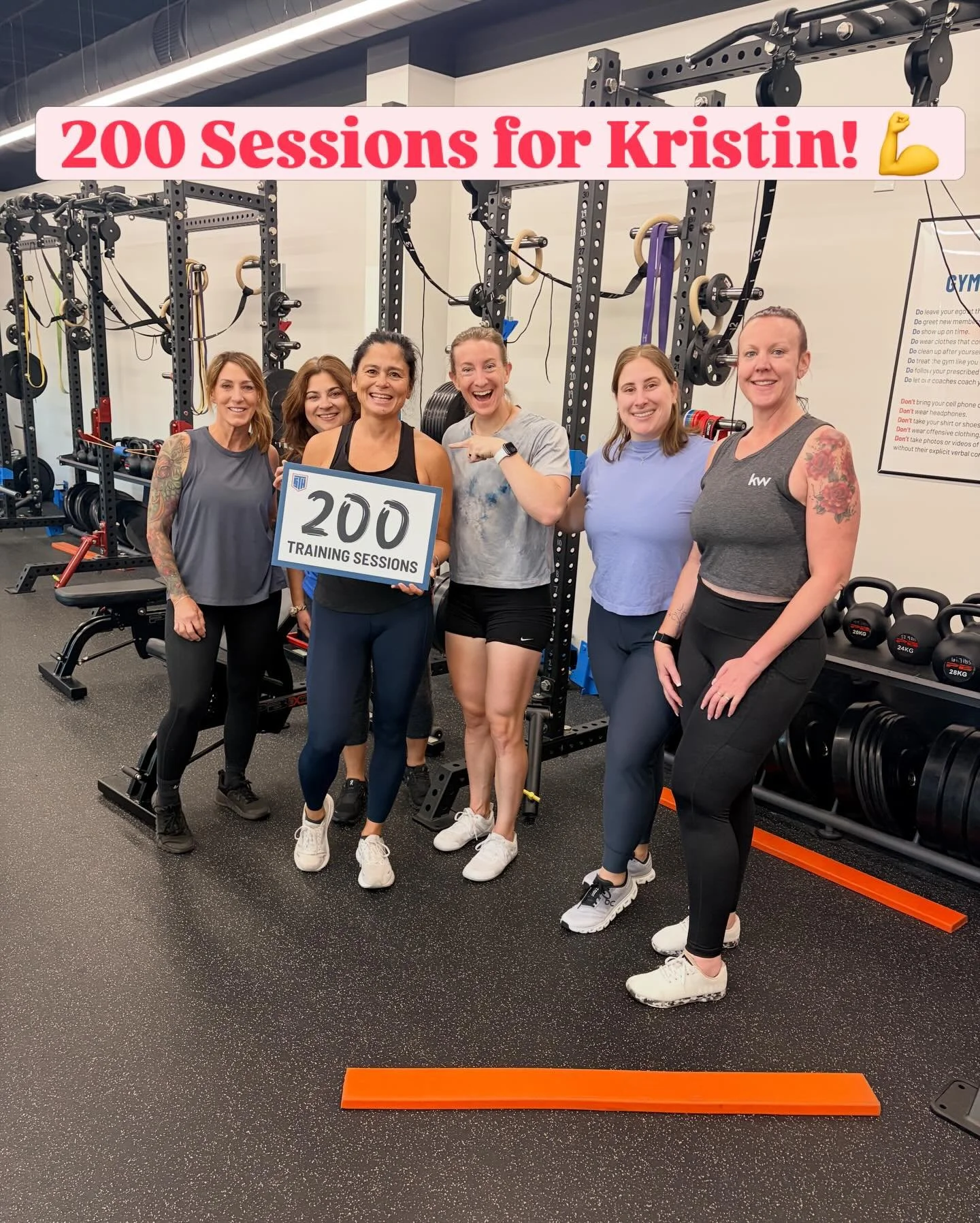 🎉 200 Training Sessions for Kristin 🎉 Kristin was one of our original members when we opened Train Smarter + Harder 2.0, and she&rsquo;s still coming 3x per week, getting stronger, moving better, feeling good, and inspiring our other members to kee
