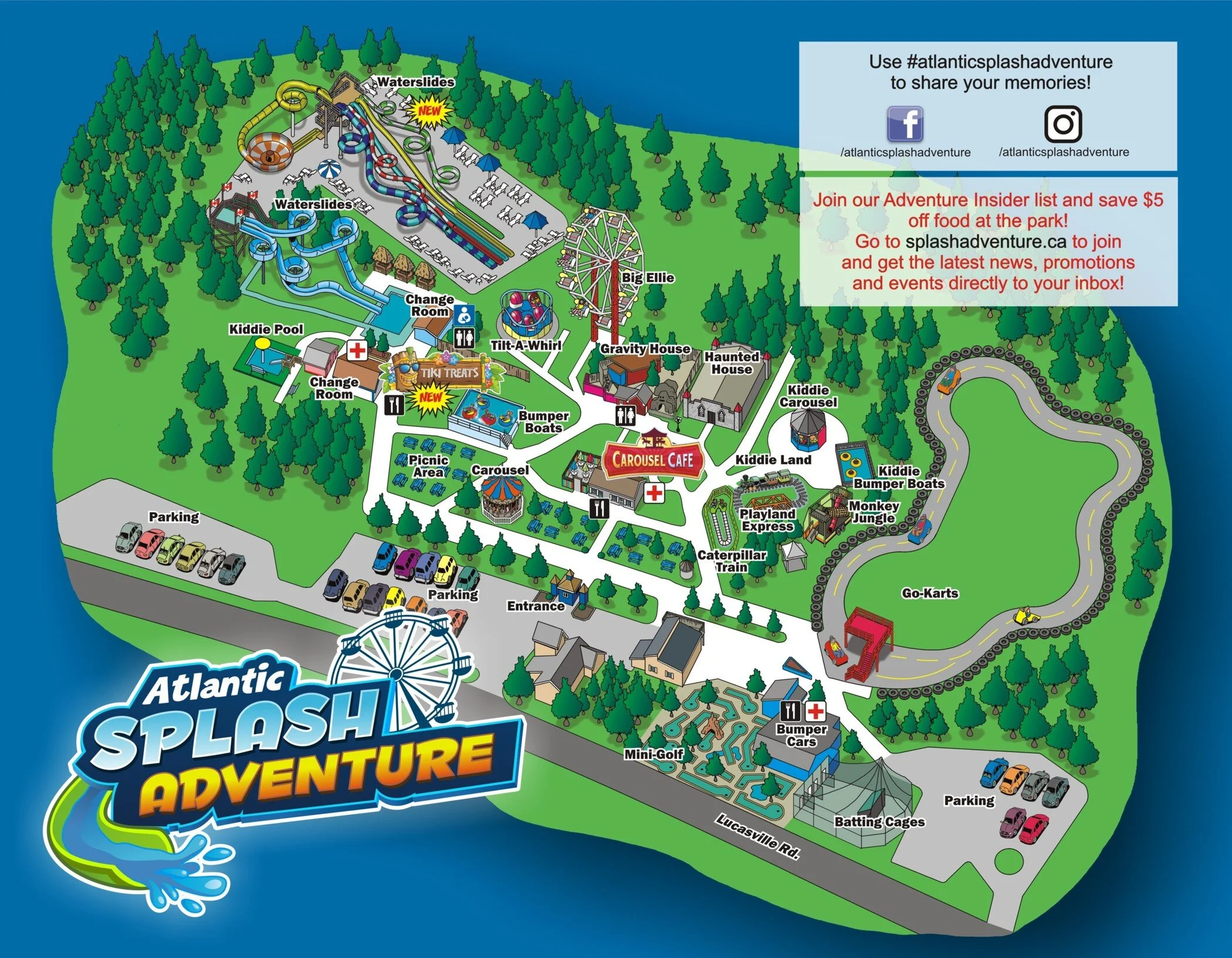 Epic water park map oregonden