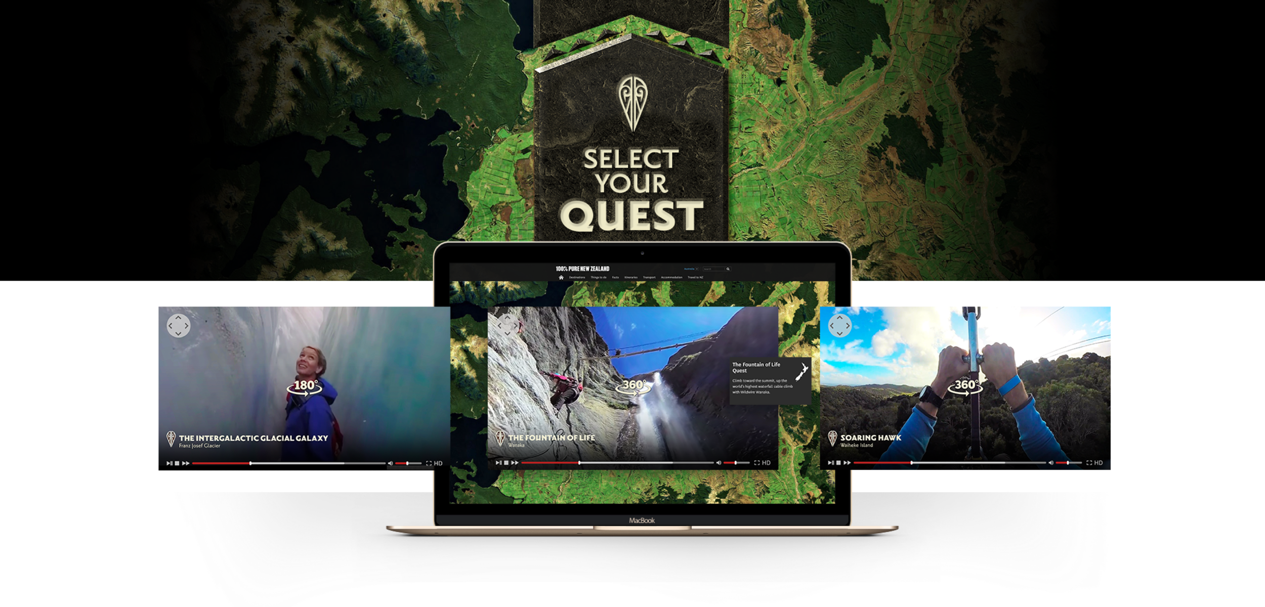 play.nz.com gave people the opportunity to dive deeper at every touchpoint, driving future travellers to the PLAY NZ immersive hub where they were met with VR 180° and 360° quest films.