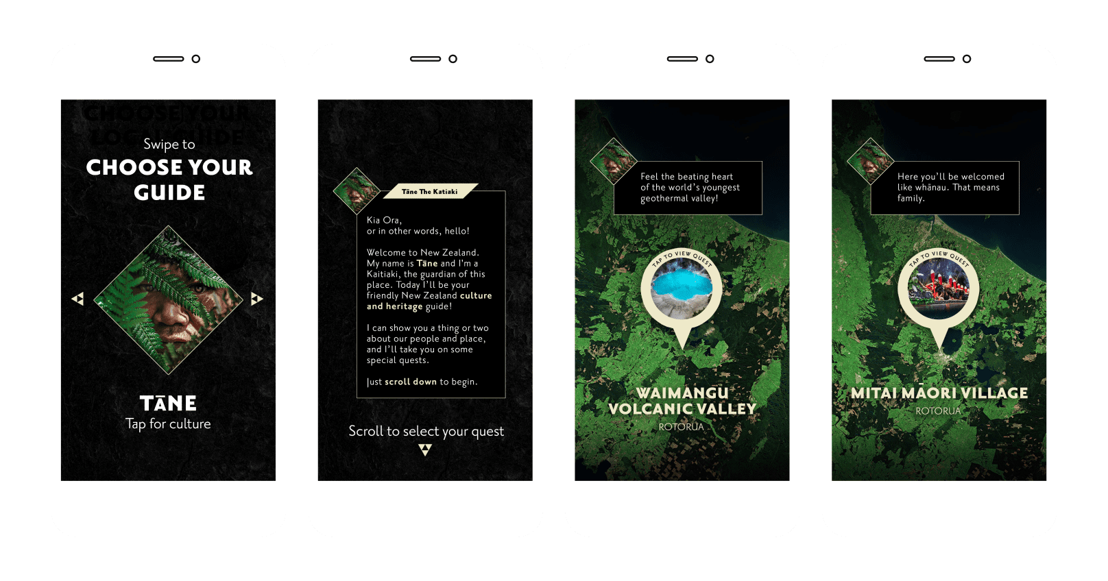 On Facebook and Instagram we turned the characters from our walkthrough into travel guides. Interactive stories let people chose the experience they want to discover.