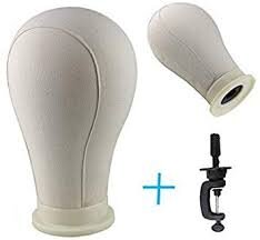 Tête perruque 22 pouces + trépied ajustable noir