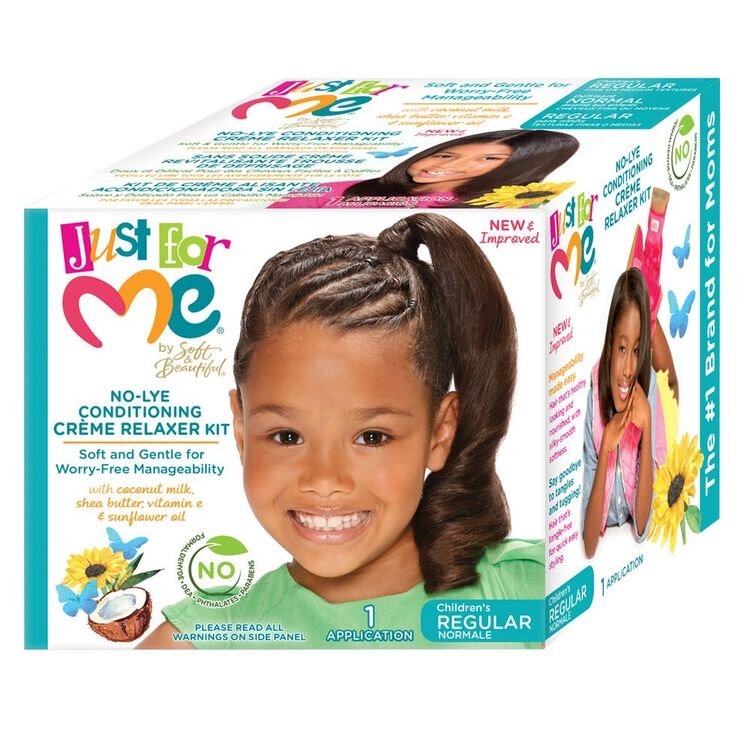 Just For Me- No-Lye Conditioning Creme Relaxer Kit