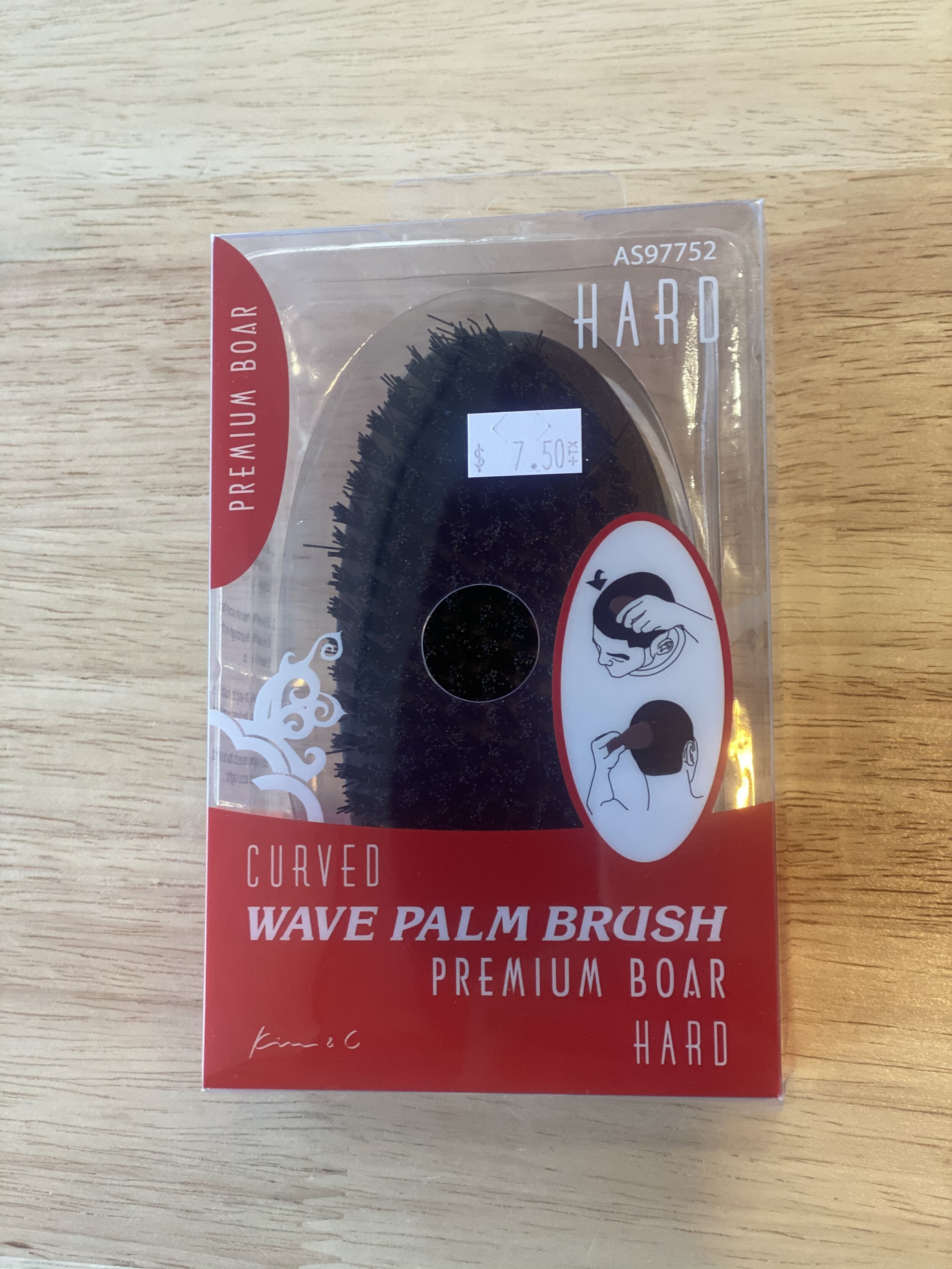 Curved Wave Palm Brush
