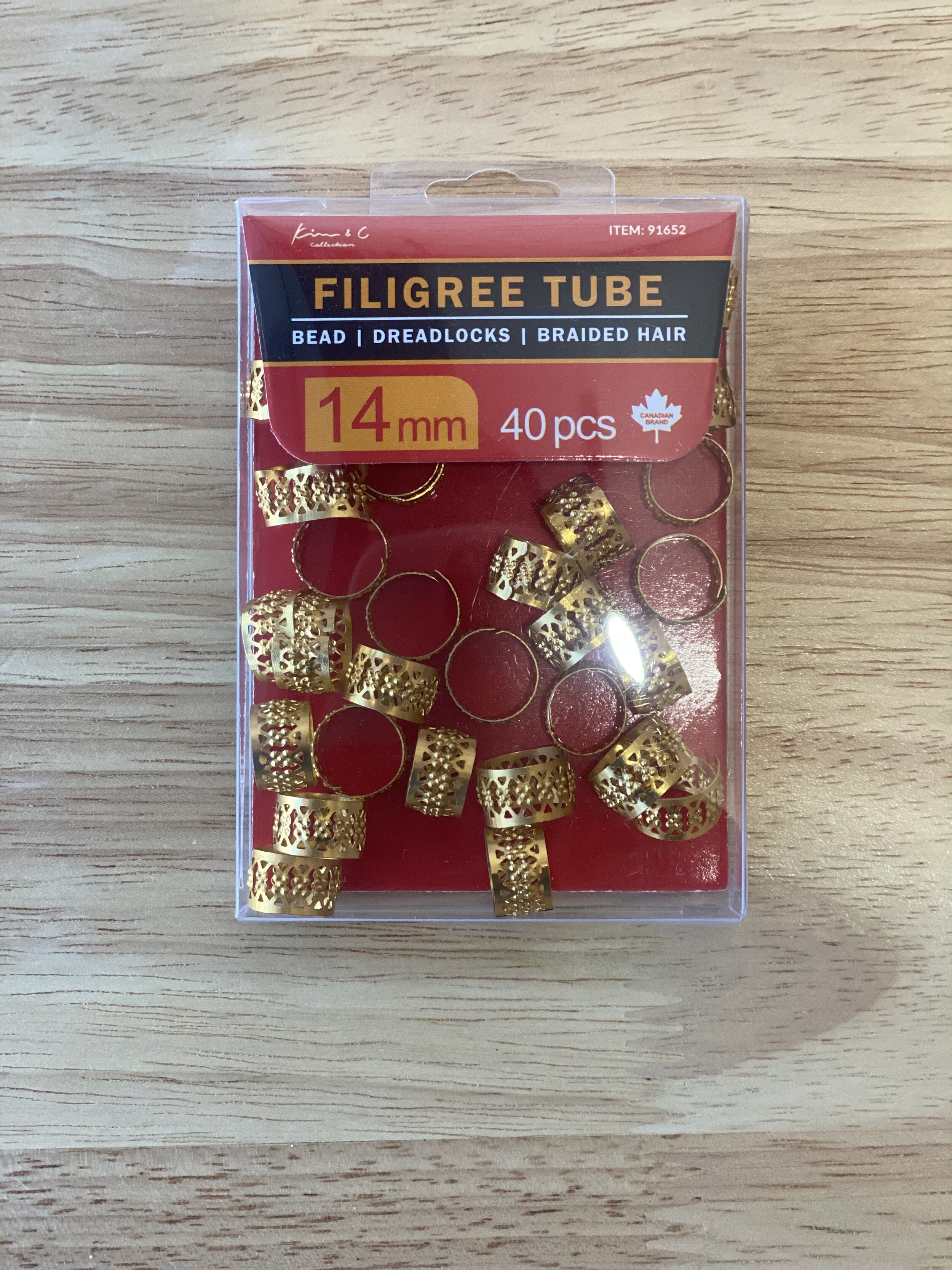 Bijoux pour tresses ( Filigree tube)