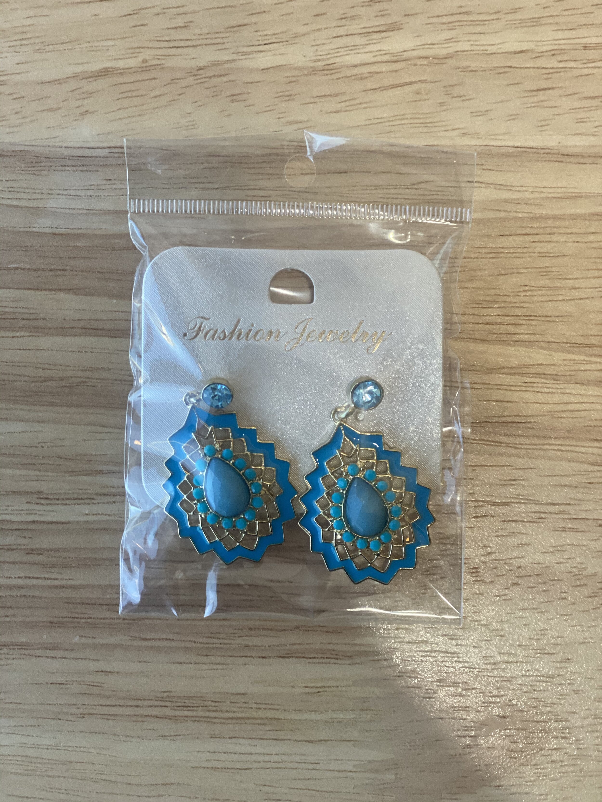 Boucles d'oreilles bleu