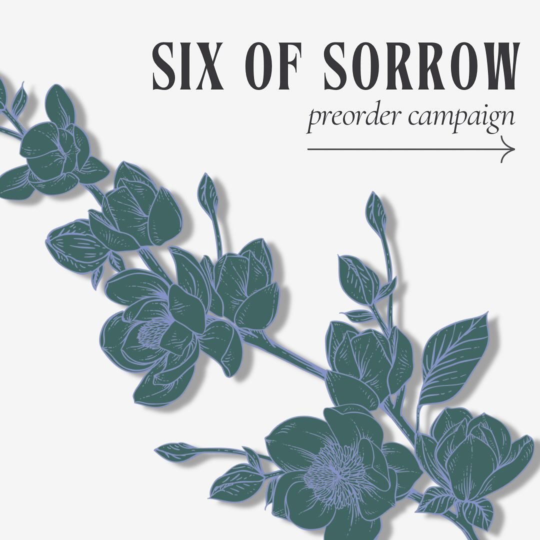 A day earlier than planned and that&rsquo;s ok! I&rsquo;m excited to finally share my full preorder campaign for SIX OF SORROW. 😱 The Google form is in my bio &amp; all you have to do is upload proof of your purchase by June 30th to receive your gif
