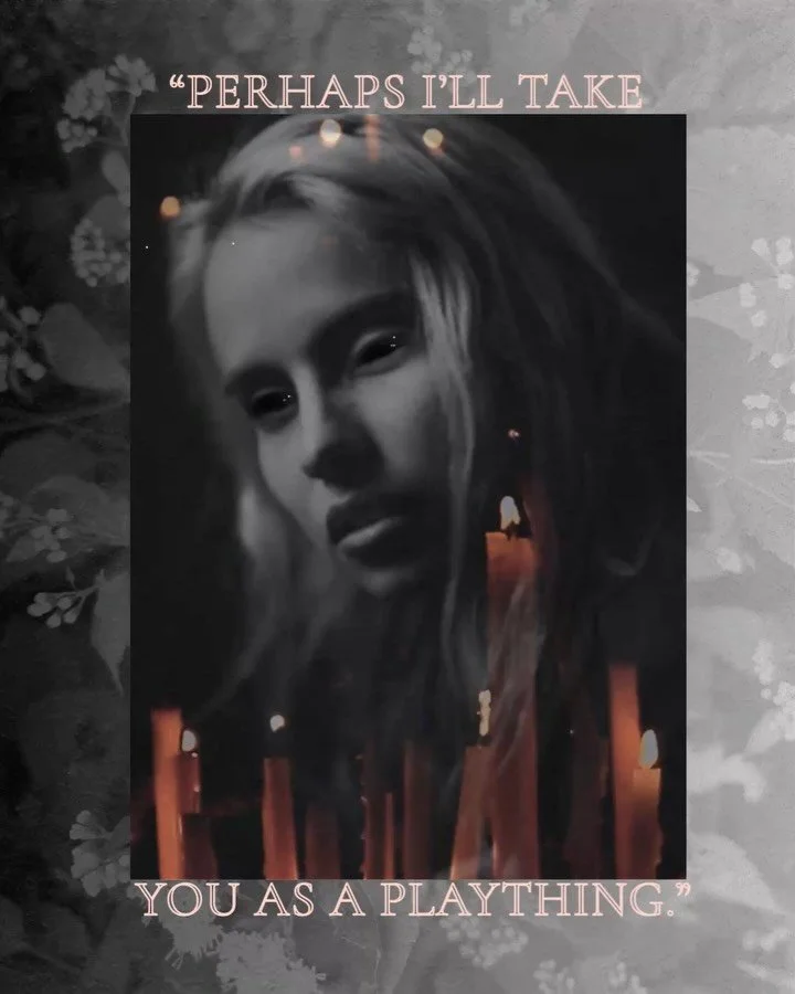 I polled, you voted for what you wanted to see next, so here are some villain snippets! Featuring the cunning demon queen, Elisavet. 😈 A lot of writers actually love their villains, even the evil ones&mdash; and I&rsquo;m one of them. Elisabeth may 