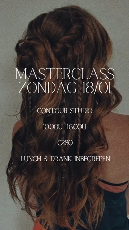 Masterclass Hairstyling 18 januari 2026 - 10.00u - 16.00u