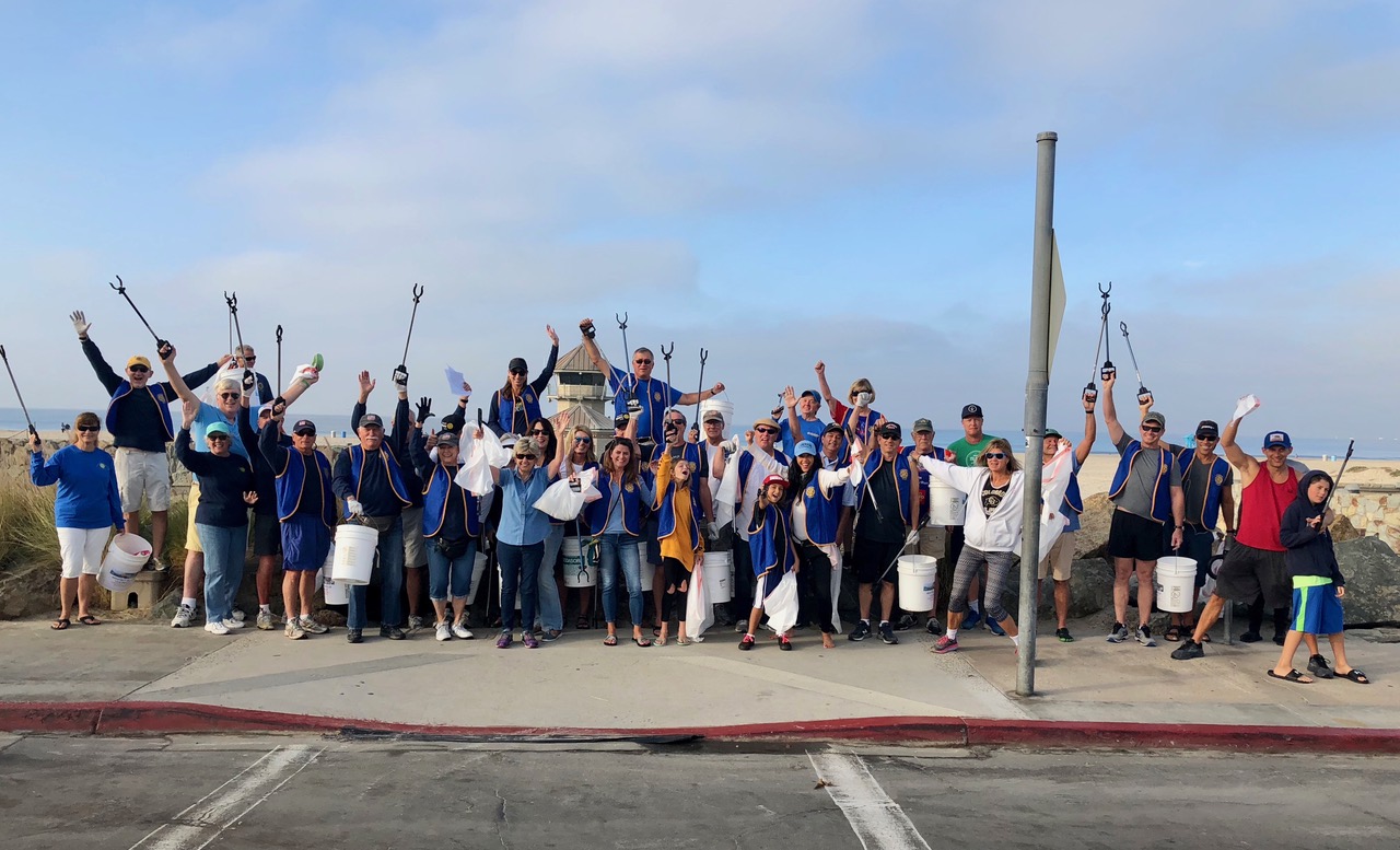 Rotary Club of Coronado cleans the beach once a month!