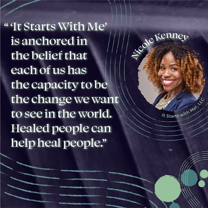 Meet Nicole: Purpose Driven. Encouragement Enthusiast. Relationship Builder. 

Register for next week's webinar to hear It Starts with Me LLC and Hey Auntie! founder, @nicoleebone discuss how her personal healing journey has played into her various e