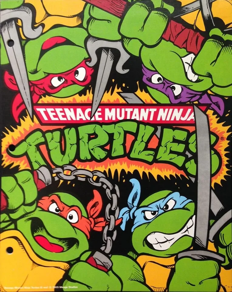 TEENAGE MUTANT NINJA TURTLES NOTEBOOK, FOLDER, & BACKPACK ART--IMAGININGS 3
