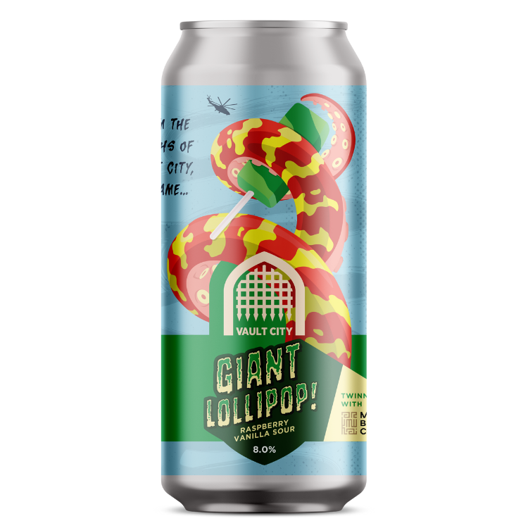 Giant Raspberry Vanilla Lollipop - Vault City x Merakai — Merakai Brewing Co 