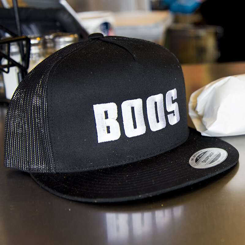 Black/White Snapback Hat