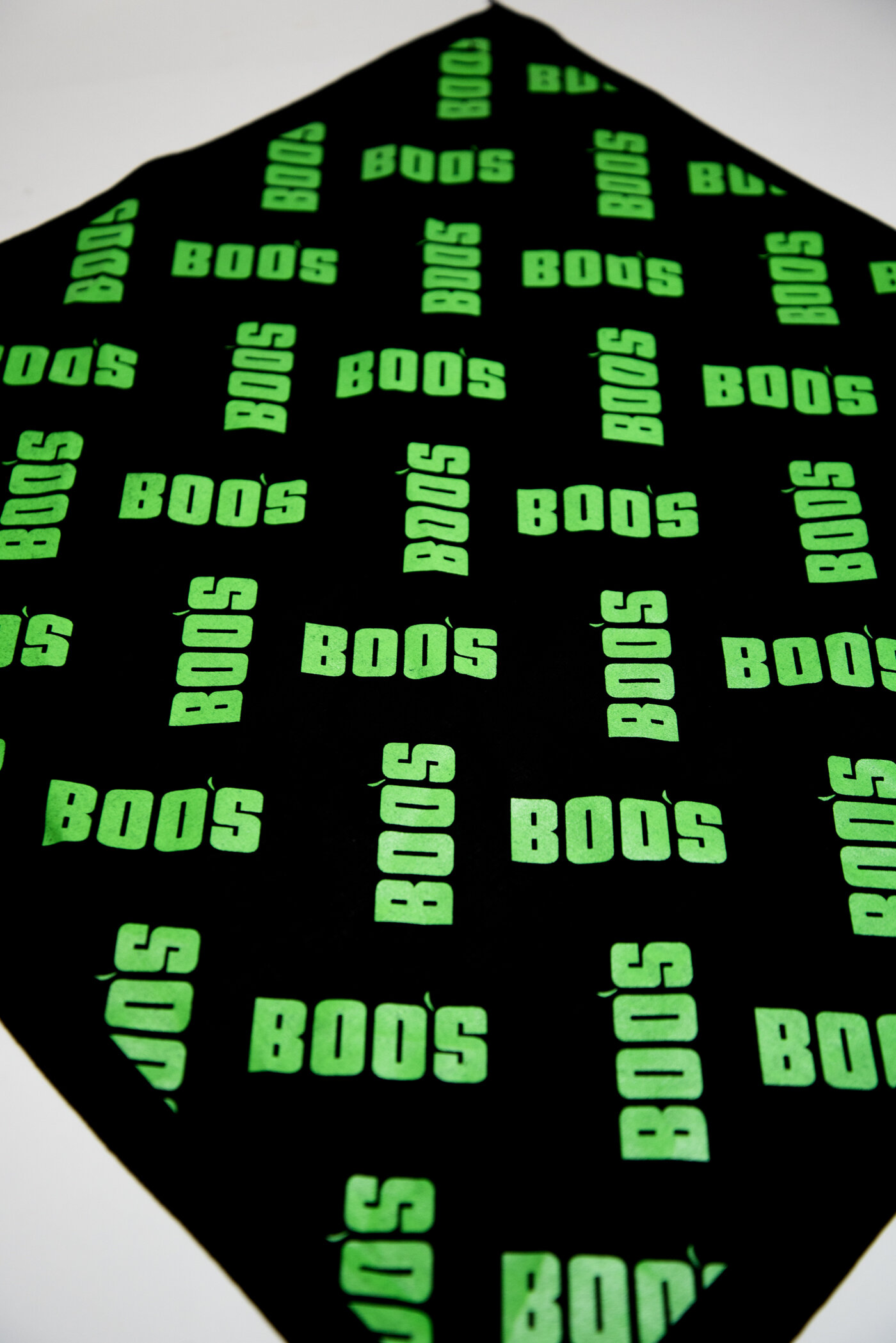 BOO'S green bandanna