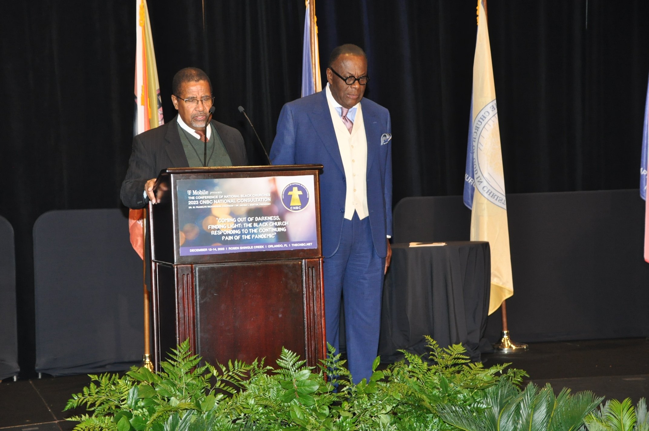 Bishop Lawarence Reddick III prays.jpeg