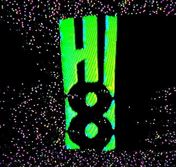 Couldn&rsquo;t find a good Hi-8 Logo to use as a watermark in the videography announcement video so I made this guy and I was just super stoked on it so here it is as it&rsquo;s own little post :)

Maybe there&rsquo;s some brain worms cooking as we s