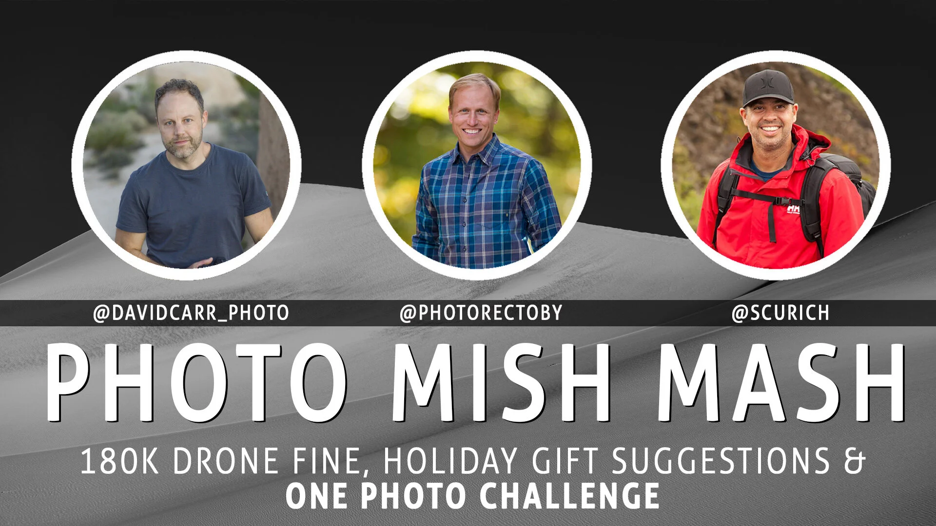 Photo Mish Mash - Dec 9 - $180k Drone Fine, Holiday Gift Suggestions, ONE photo Challenge!