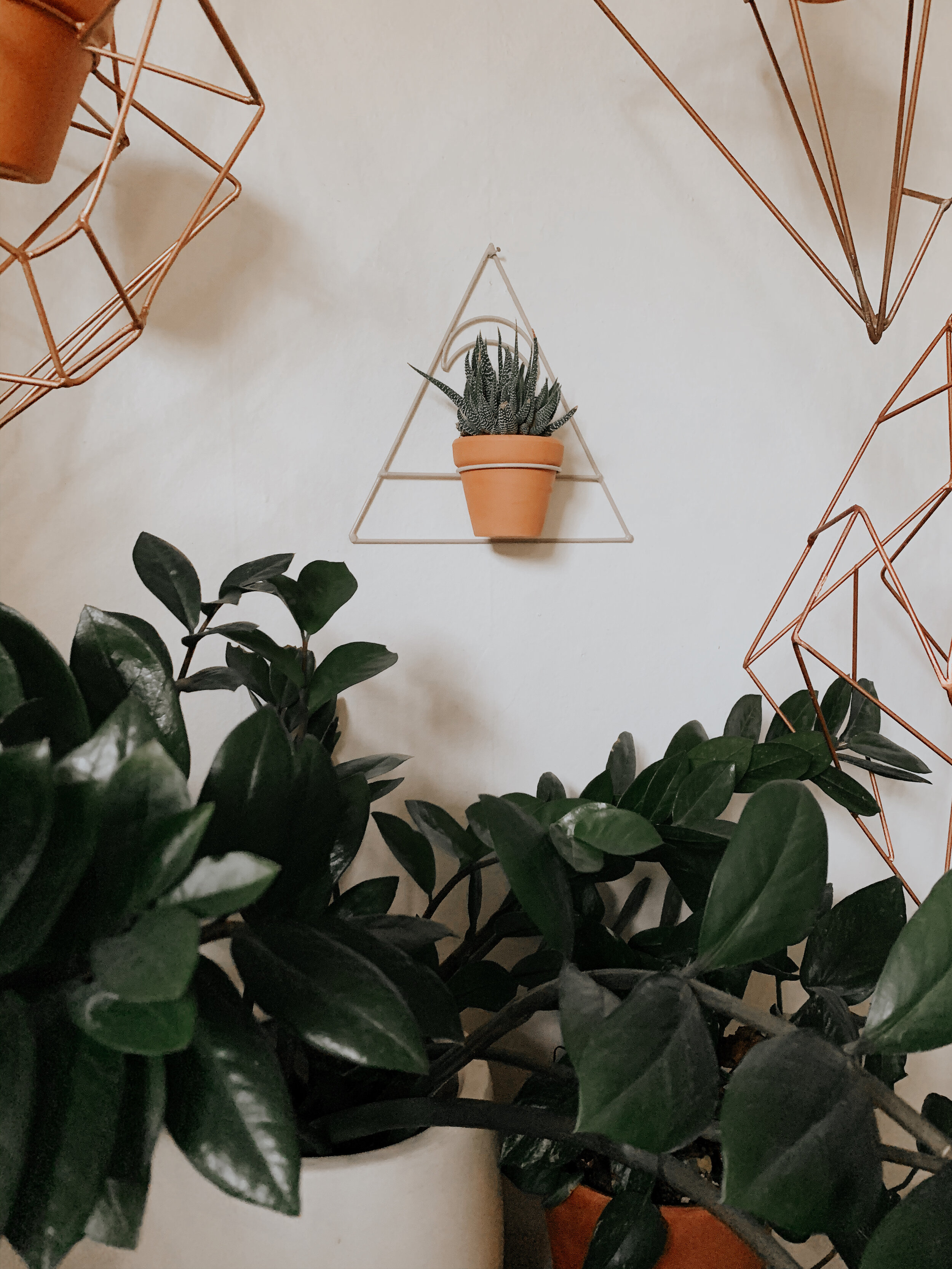 Triangle Moon Wall Hanging Planter