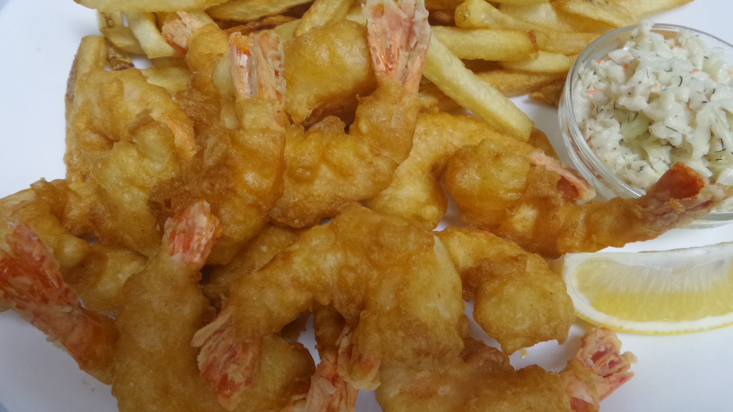 1/3 lb Deep Fried Shrimp and Chips
