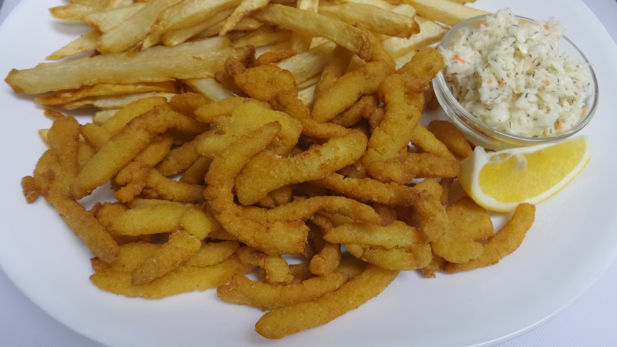 Clam Strips (8 oz) and Chips