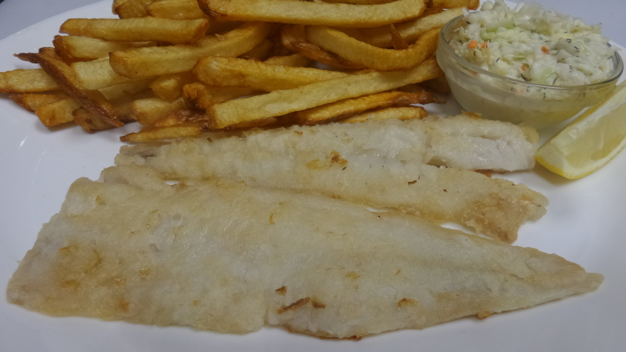 2 Pcs Sole and Chips (Pan Fried)