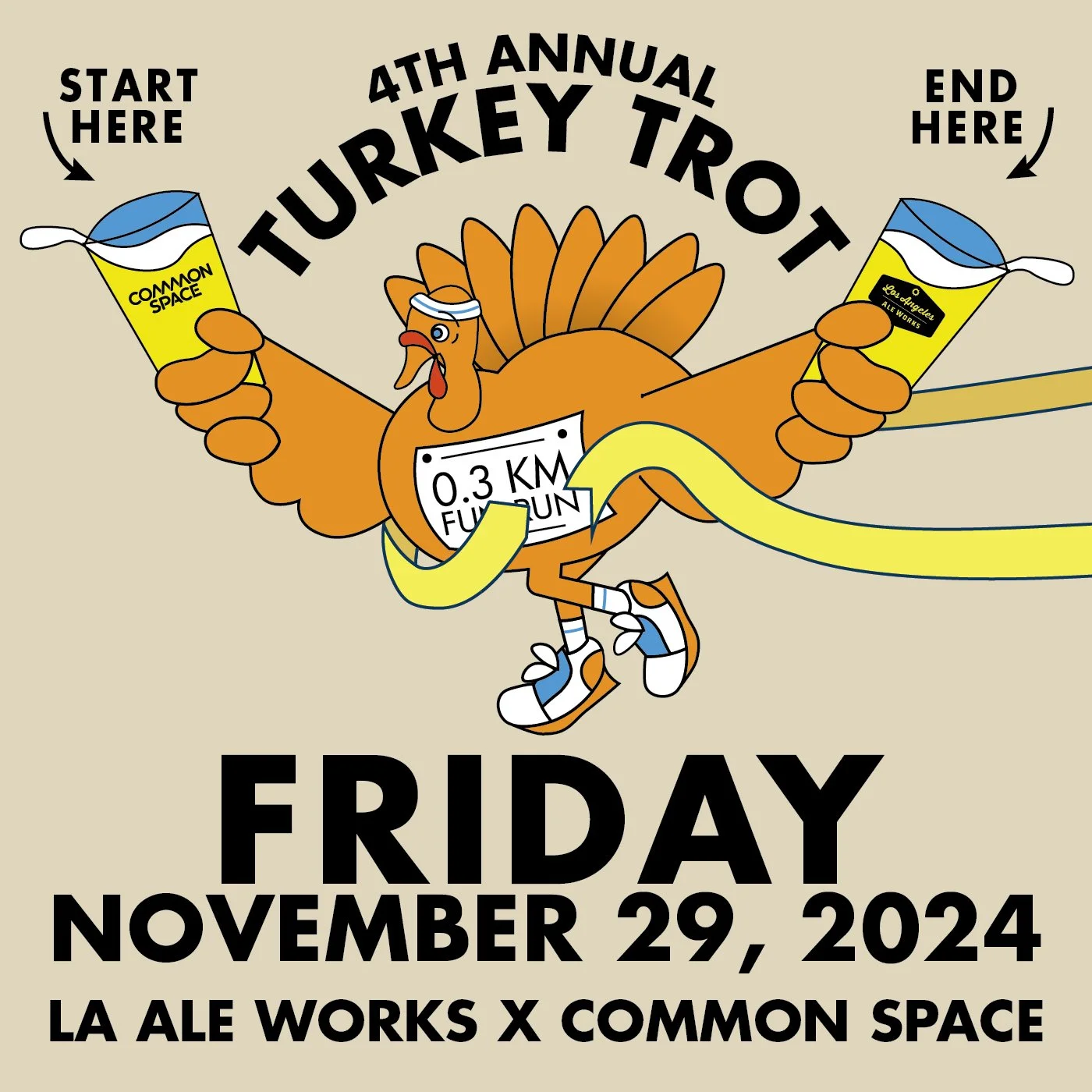 4th Annual 0.3KM Turkey Trot with LA Ale