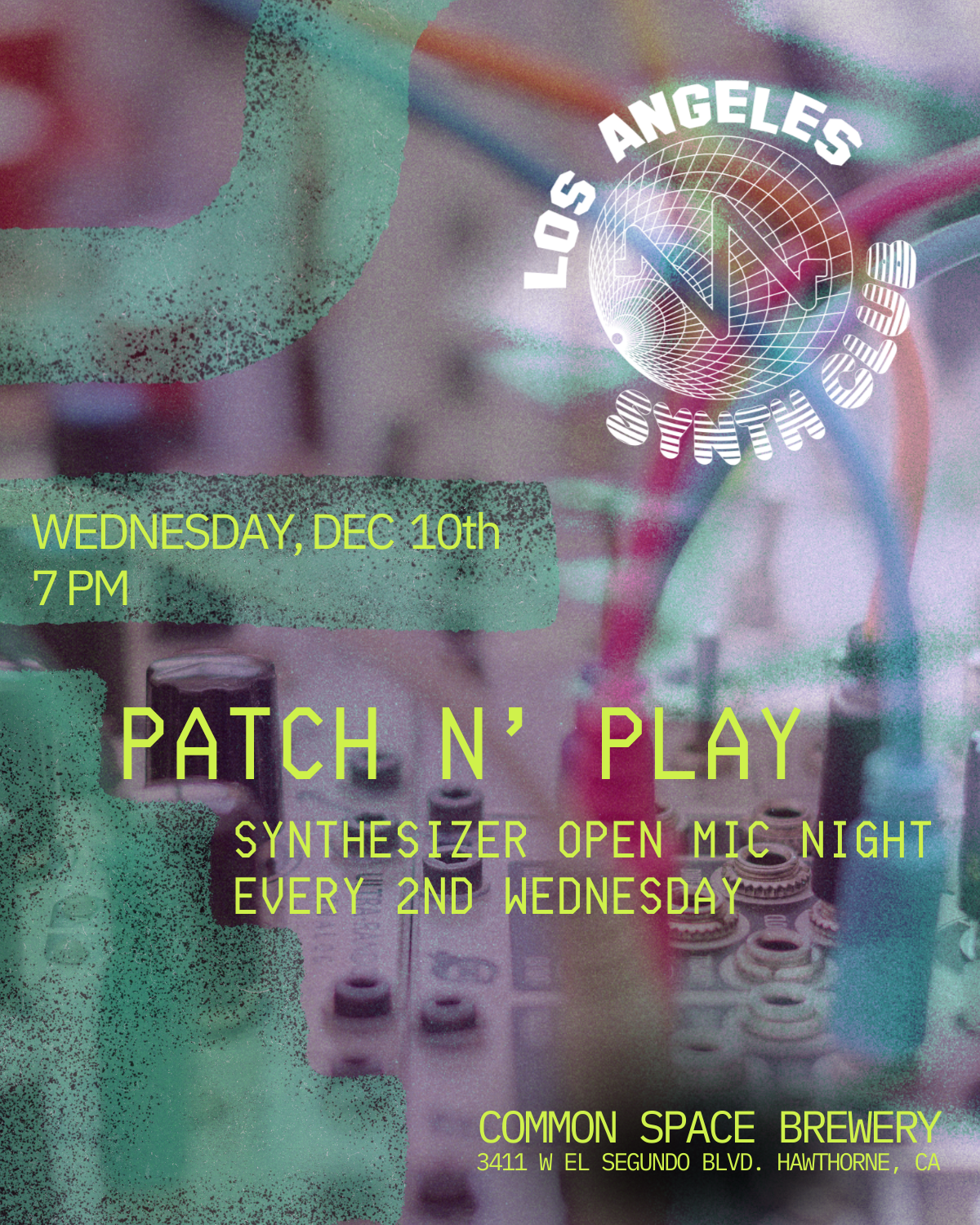 Patch n' Play Synthesizer Open Mic Night