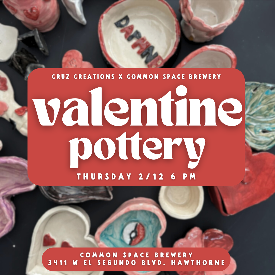 Valentine's Pottery Workshop with Cruz Creations 