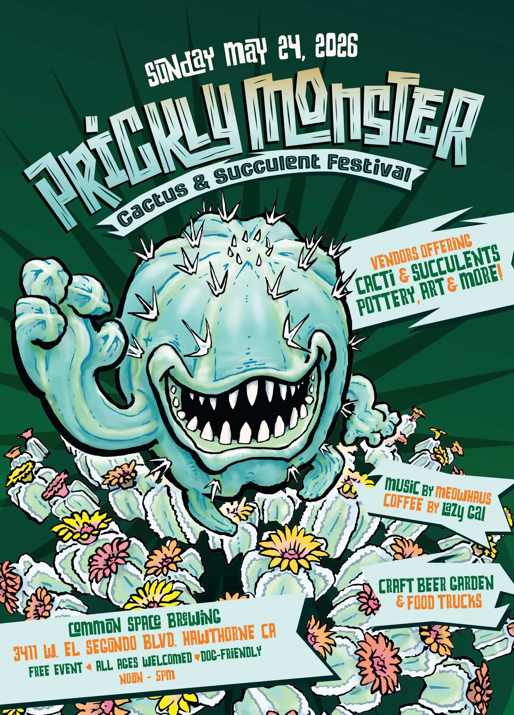 Prickly Monster Fest Cactus and Succulent Festival Spring 2026