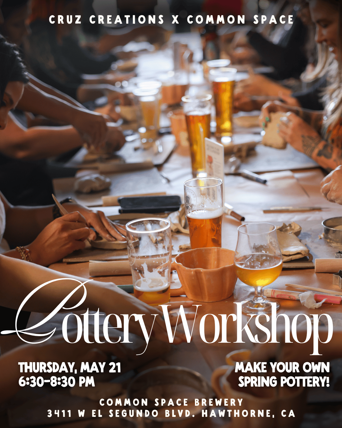 Pottery Workshop with Cruz Creations