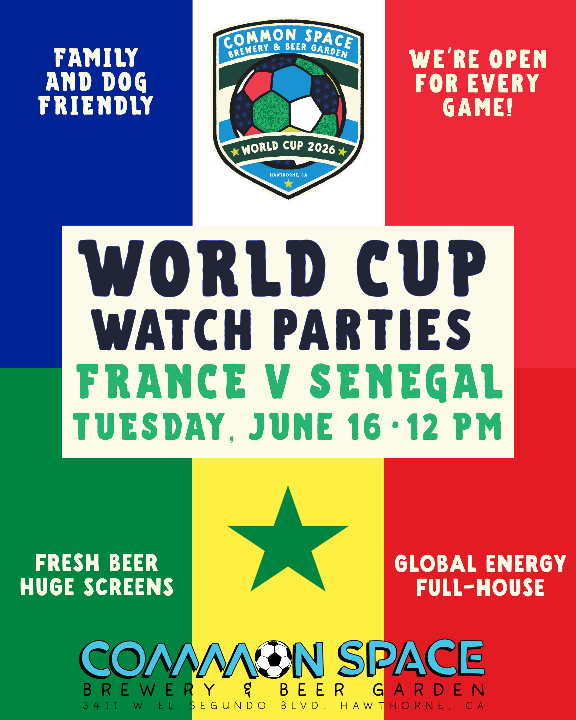 World Cup France v Senegal Watch Party