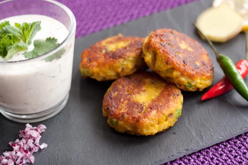 Aloo tikki - Indische Kartoffelplätzchen