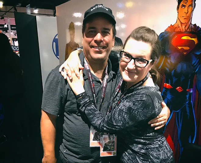 The happy couple at Comic-Con: International 2017 San Diego.