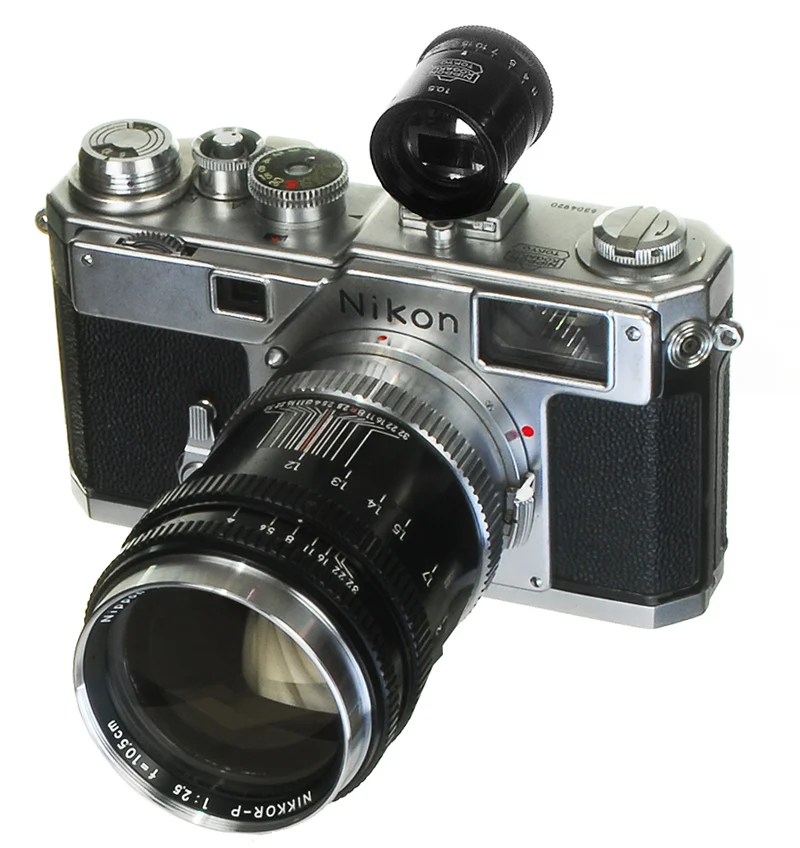Nikon S3 105mm Lens and Matched Viewfinder - 800.jpg