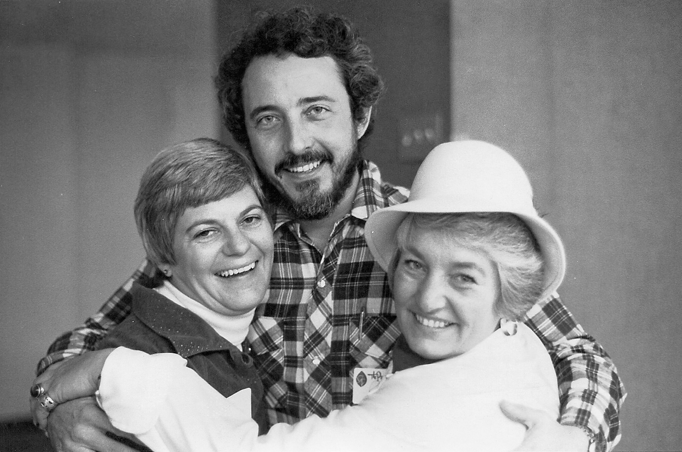 Ruth Backlund, H.W., M. (right) with Cookie May and Ramon Noya