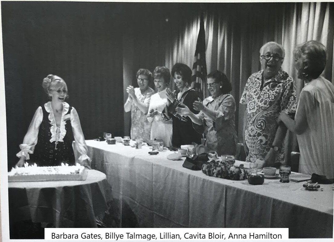 Barbara Gates, Billye Talmage, Lillian , Cavita Bloir, Anna Hamilton,, Thane, Norma Keller.jpg