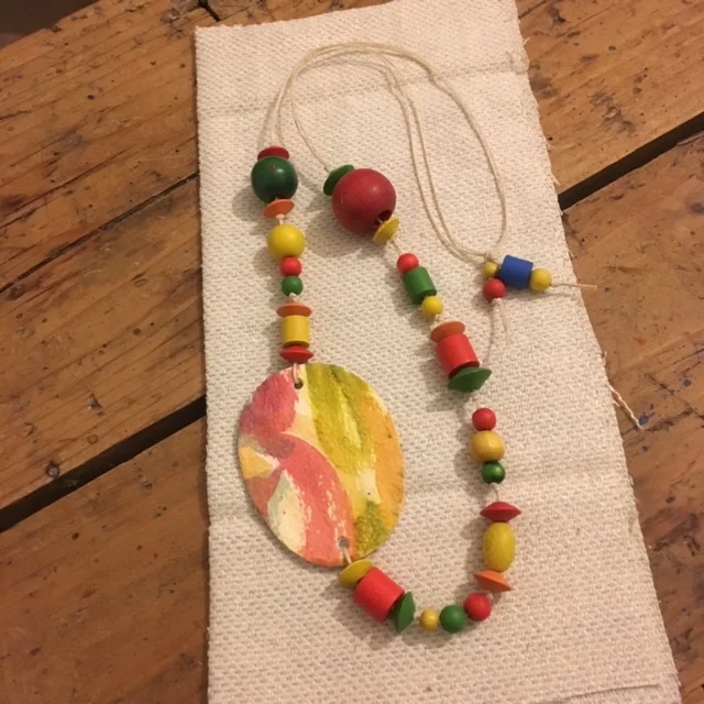 Yellow and Green Necklace