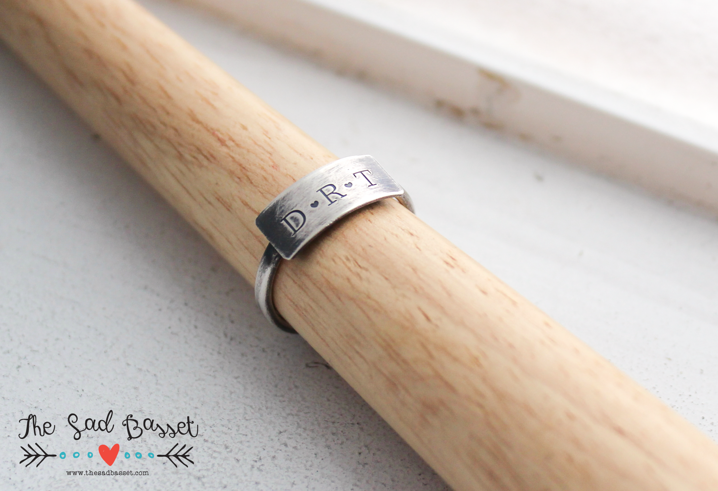 Hand Stamped Sterling Silver Ring