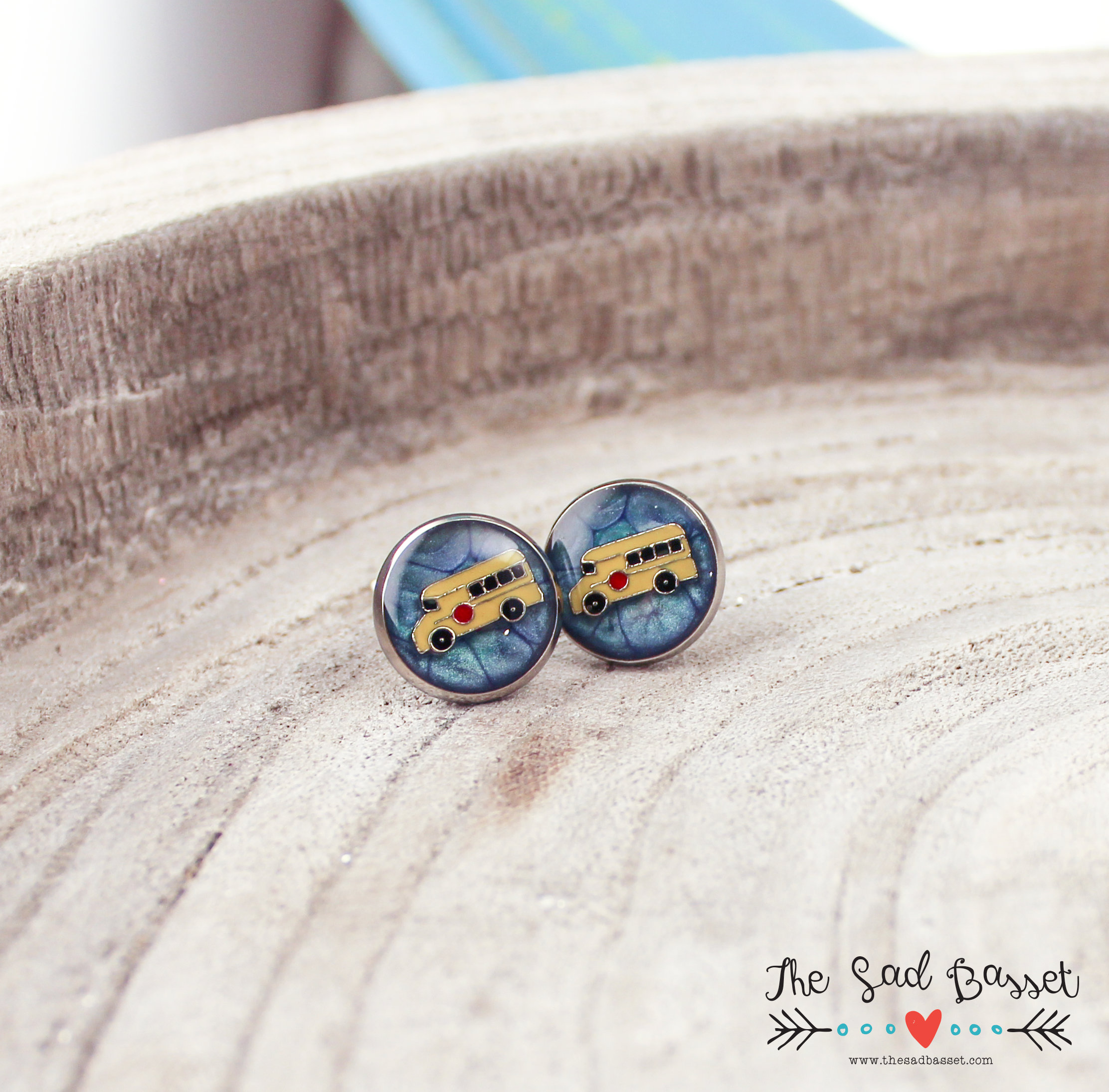 School Bus Earrings