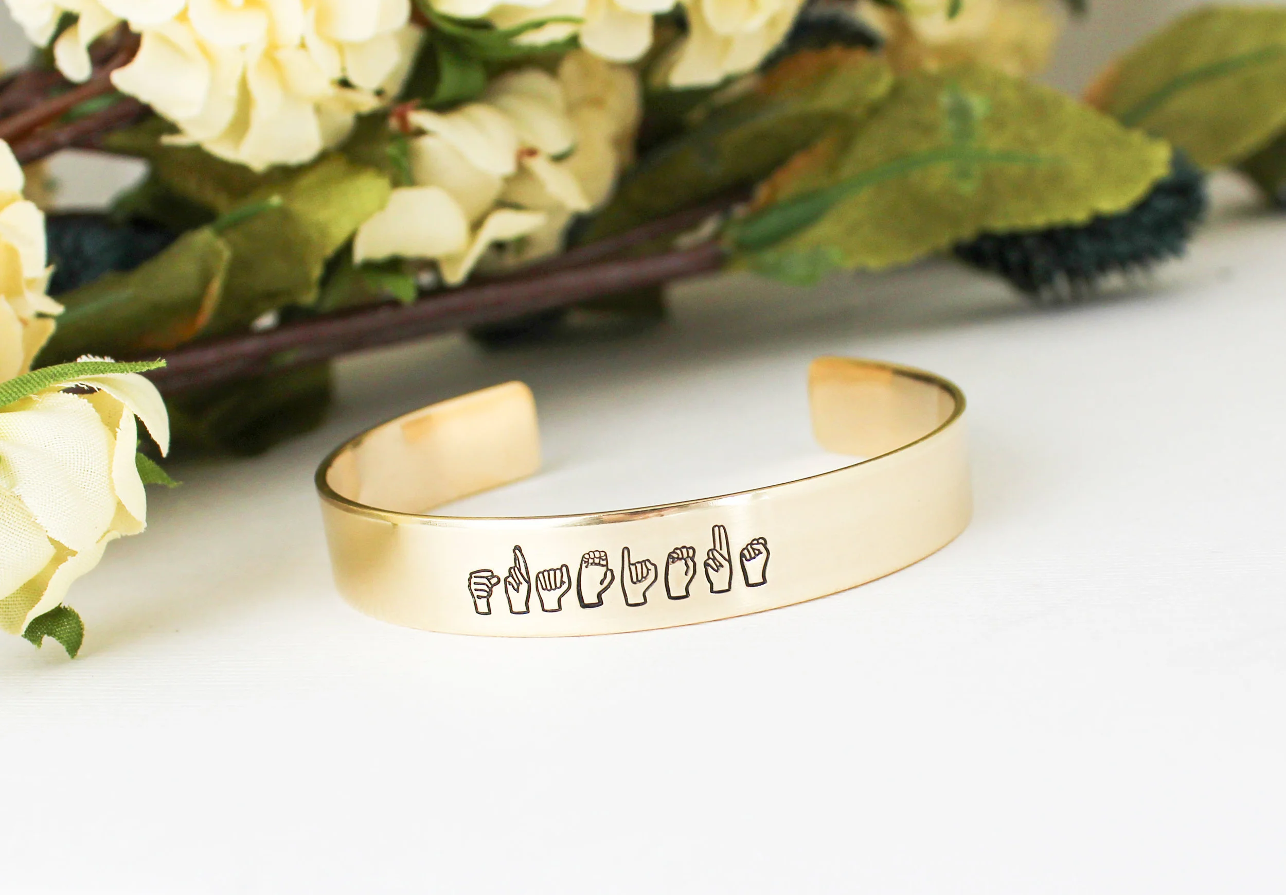 Personalized Sign Language Bracelet