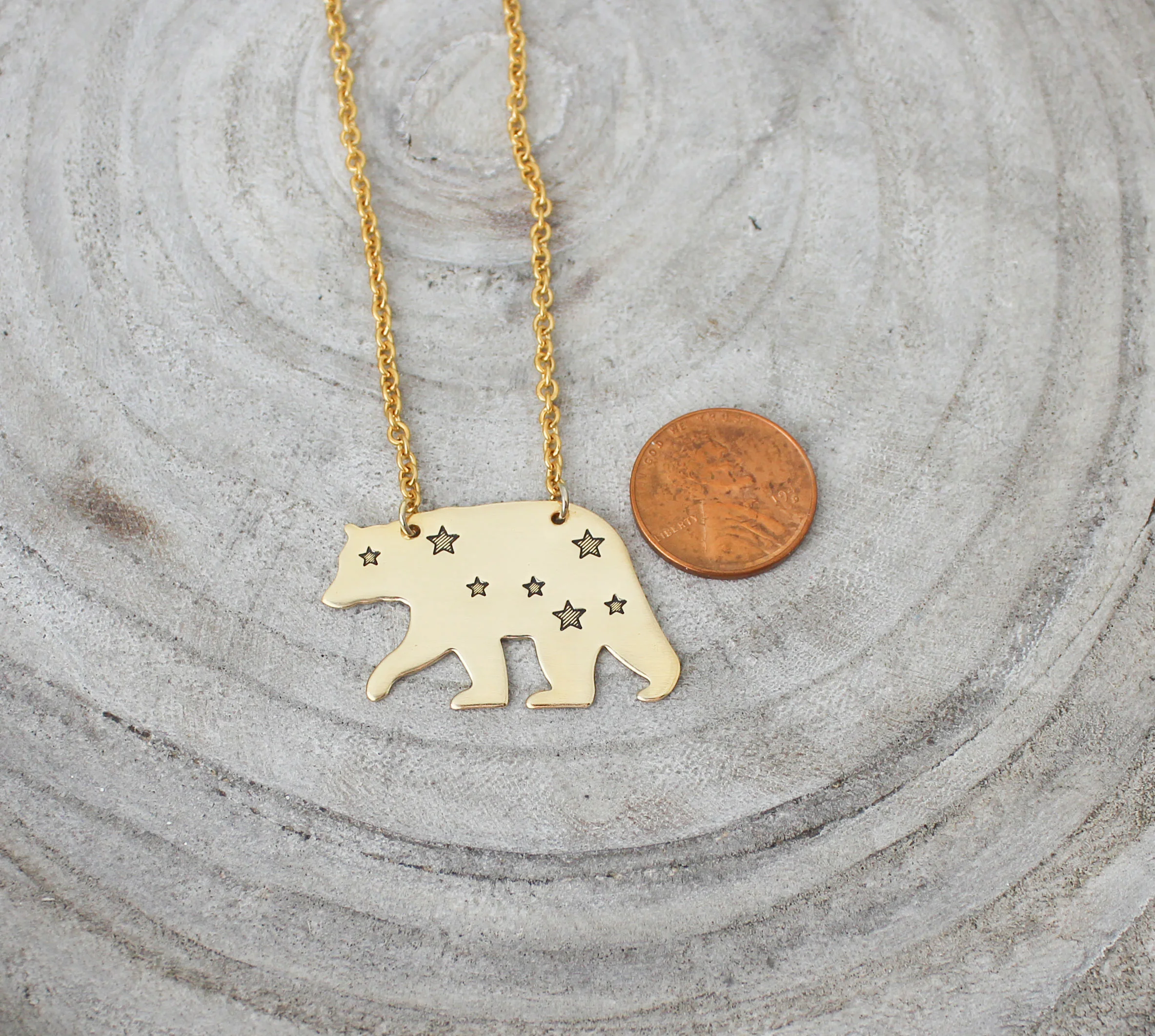 gold Ursa Major necklace