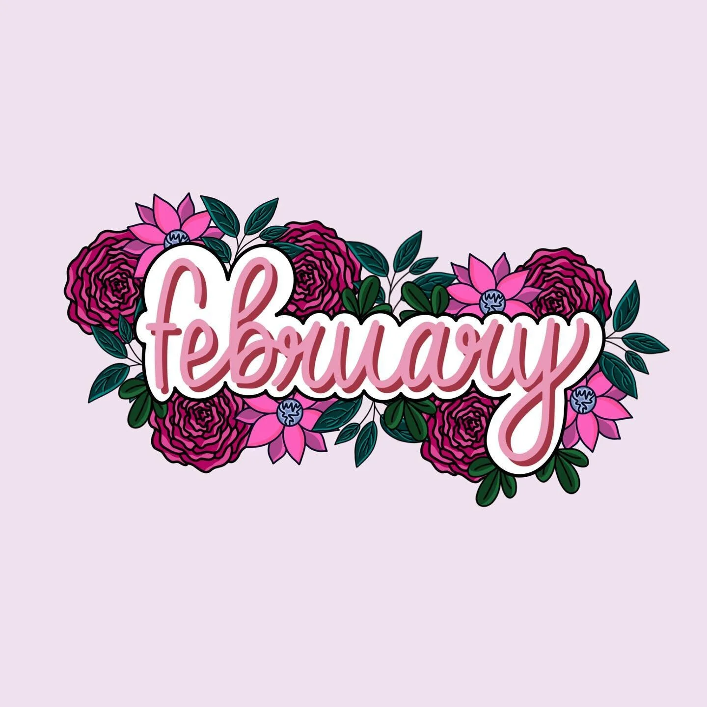 It&rsquo;s February 1st! 
Here is the design I came up with for February! I hope you all like it! 

Every month I will be posting the headers that I designed for said month! I&rsquo;m excited to show you all what I came up with! 
Swipe ⬅️ to see how 