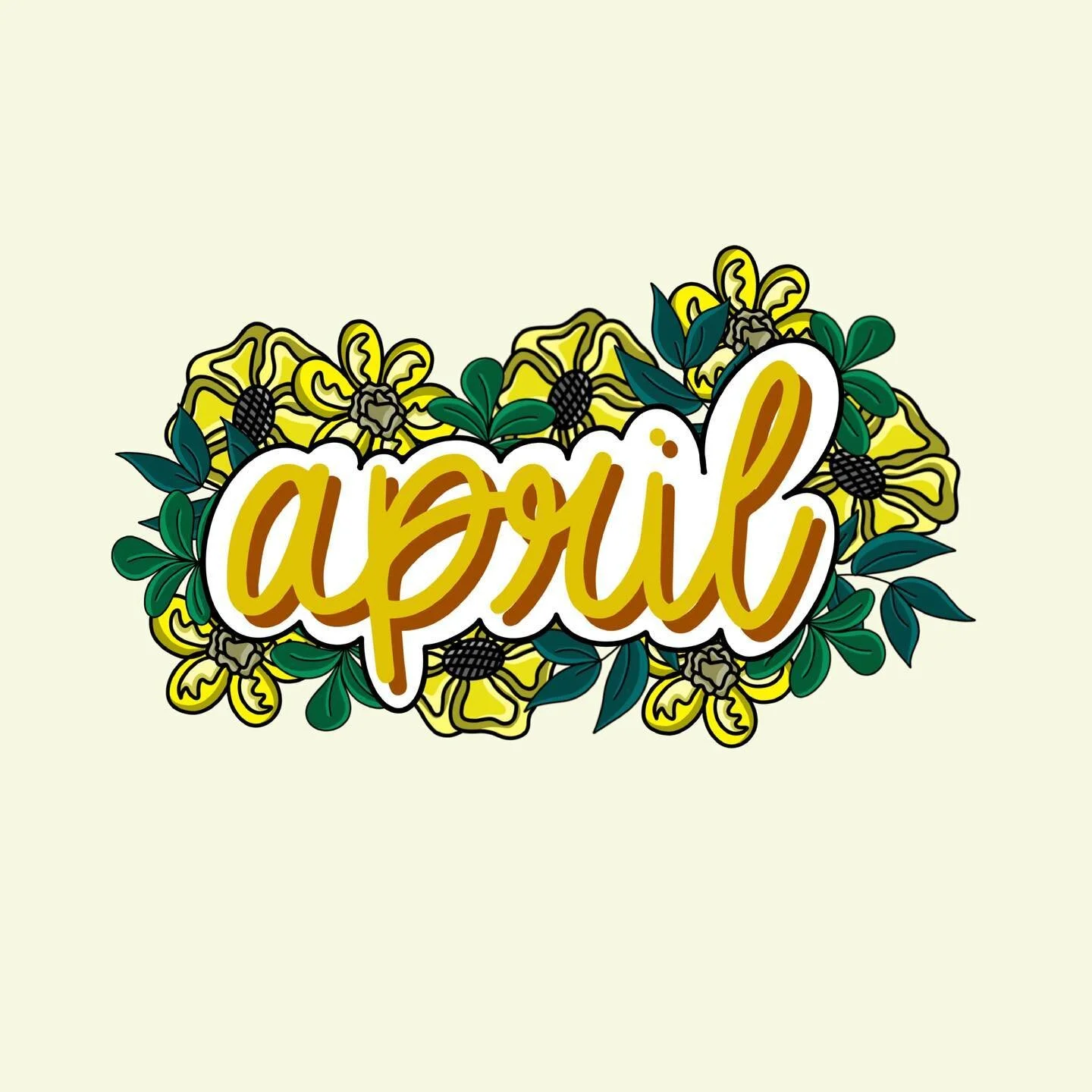 It&rsquo;s April 1st! 
Here is the design I came up with for April! I hope you all like it! 

Every month I will be posting the headers that I designed for said month! I&rsquo;m excited to show you all what I came up with! 
Swipe ⬅️ to see how it loo