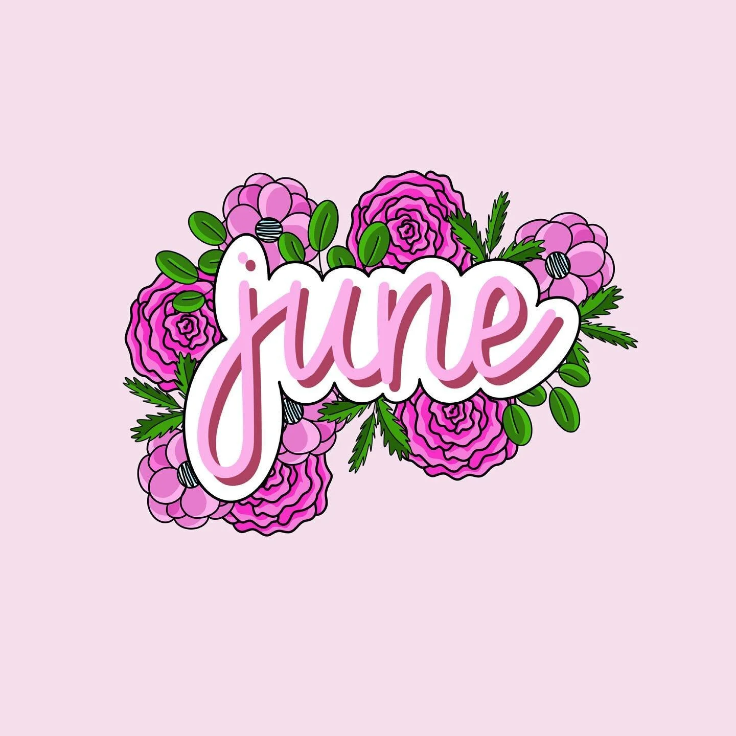 It&rsquo;s June 7th! 
I&rsquo;m a little late but here is the design I came up with for June! I hope you all like it! 

Every month I will be posting the headers that I designed for said month! I&rsquo;m excited to show you all what I came up with! 
