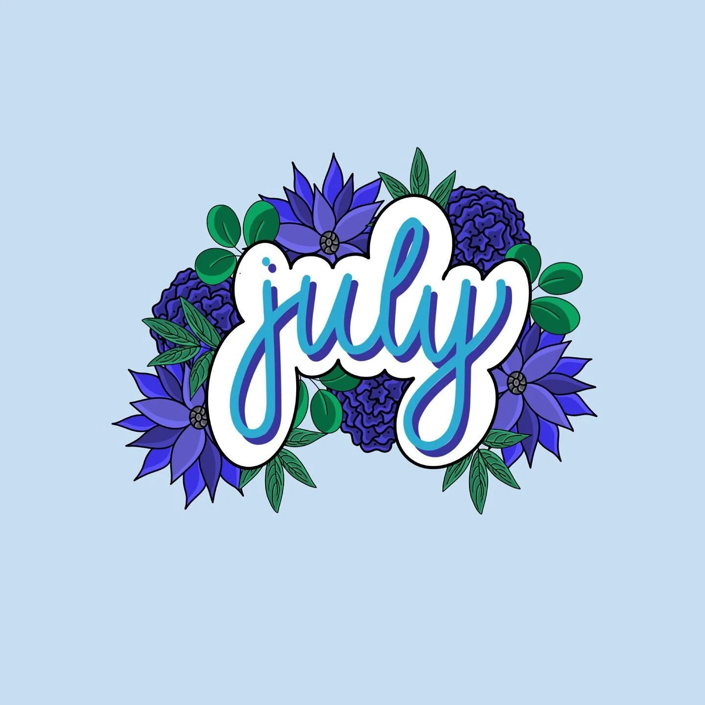 It&rsquo;s July 14th! 
I know I&rsquo;m really late this time, but here is the design I came up with for July! I hope you all like it! 

Every month I will be posting the headers that I designed for said month! I&rsquo;m excited to show you all what 