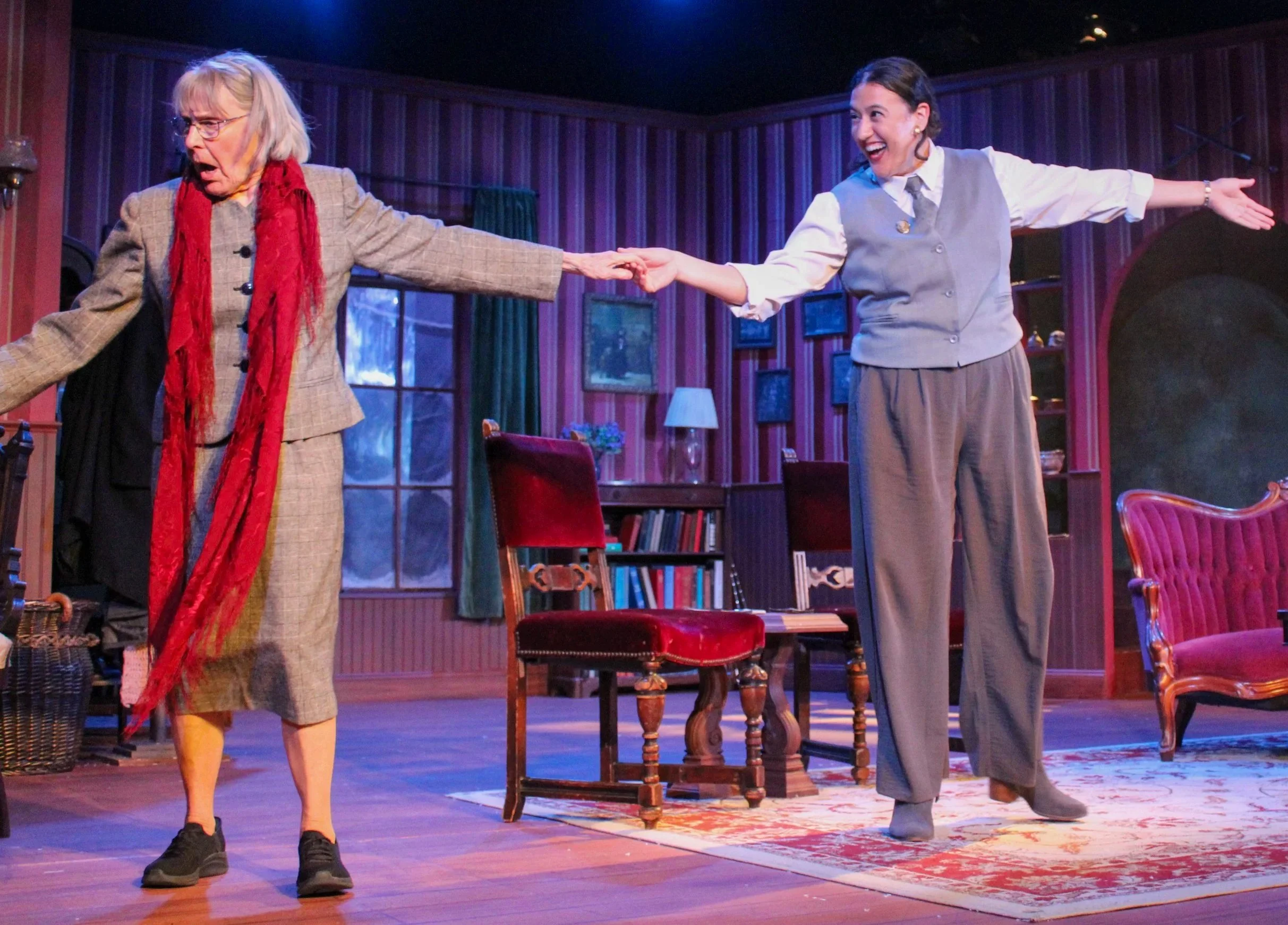   The Mousetrap  at The Barnstormers Theatre Dir. Dori Robinson with Jean Mar Brown Photo courtesy of The Barnstormers Theatre 