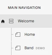 The other pages still have “demo” written next to them. This will disappear once the page has been created officially.